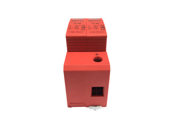 320V แบบเสียบได้อุปกรณ์ป้องกันไฟกระชาก 40kA 2P ประเภท 2 แบบแยกส่วนอุปกรณ์ป้องกันไฟกระชากแบบแยกส่วน