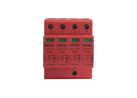 อุปกรณ์ป้องกันไฟกระชาก BRITEC TY -40 Type 2 320V Type 2 อุปกรณ์ป้องกันไฟกระชาก