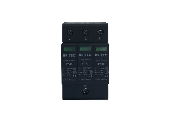 IEC 61643 Class II 3P Pluggable Type 2 SPD 40kA สำหรับการป้องกันทั่วไป