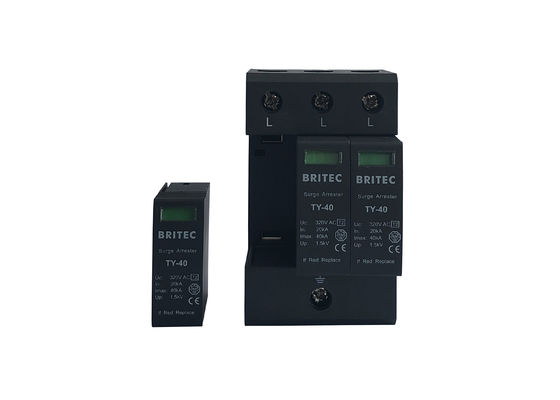 IEC 61643 Class II 3P Pluggable Type 2 SPD 40kA สำหรับการป้องกันทั่วไป