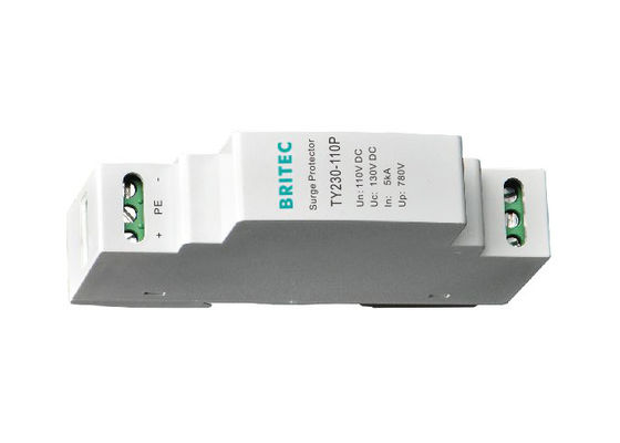 อุปกรณ์ป้องกันไฟกระชากกระแสตรง Dc ขนาดเล็ก 110v สัญญาณอุตสาหกรรมป้องกันฟ้าผ่า