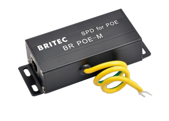อุปกรณ์ป้องกันการกระตุ้นของเครือข่ายอีเทอร์เน็ต 48V SPD Rj45 POE Lightning Protector