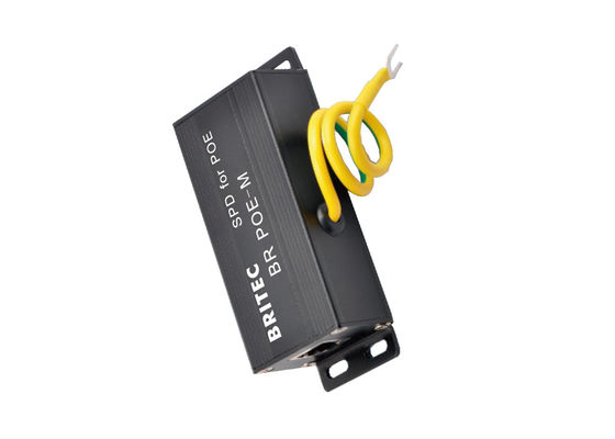 อุปกรณ์ป้องกันการกระตุ้นของเครือข่ายอีเทอร์เน็ต 48V SPD Rj45 POE Lightning Protector