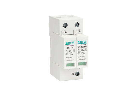 1P + NPE Power Lightning Arrester Class I + II AC SPD