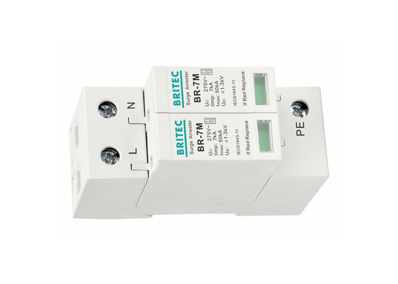 IEC 61643-11 7KA อุปกรณ์ป้องกันฟ้าผ่า SPD Ac อุปกรณ์ป้องกันไฟกระชาก