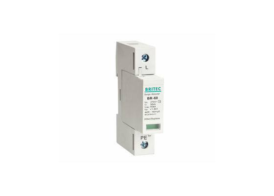 Single Phase IP20 1 Pole UL94-V0 Type 2 อุปกรณ์ป้องกันไฟกระชาก
