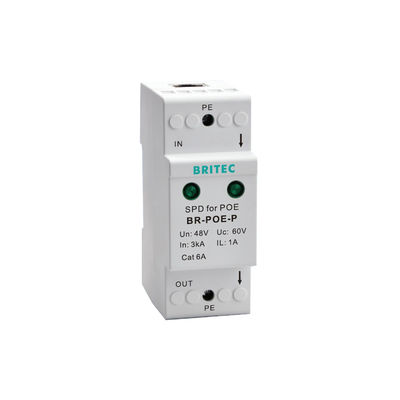 BR-POE-M RJ45 POE อีเทอร์เน็ต หน่วยป้องกันการระบาดของข้อมูล