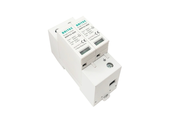 40kA PV SPD Type 2 600VDC แผงโซลาร์เซลล์อุปกรณ์ป้องกันไฟกระชากอุปกรณ์ป้องกันไฟกระชาก