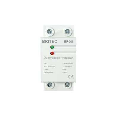 BROU-40 63AVอุปกรณ์ป้องกันแรงดันไฟฟ้าเกินและแรงดันไฟฟ้าตกพร้อมฟังก์ชันปิดอัตโนมัติ