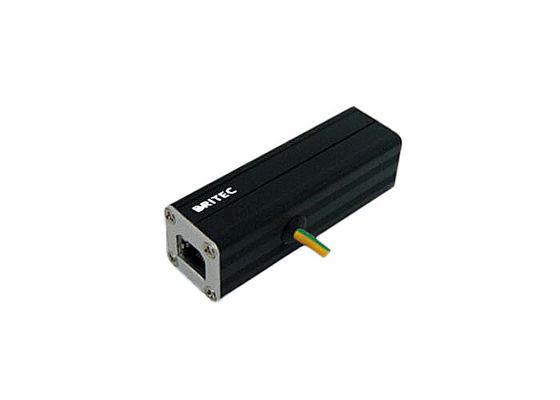 IEC 61643-21 Rj11 อุปกรณ์ป้องกันไฟกระชากข้อมูลฟ้าผ่าอลูมิเนียมอัลลอยด์